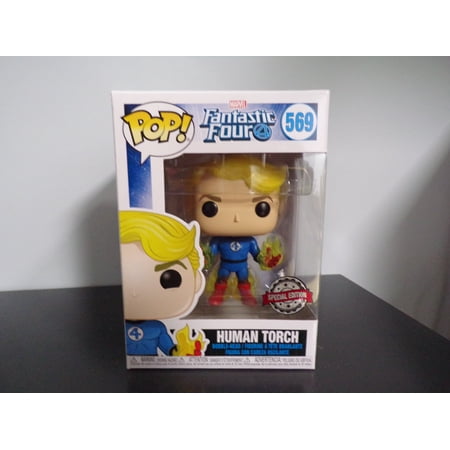 Funko POP! Marvel Human Torch Vinyl Bobble Head (Suited)
