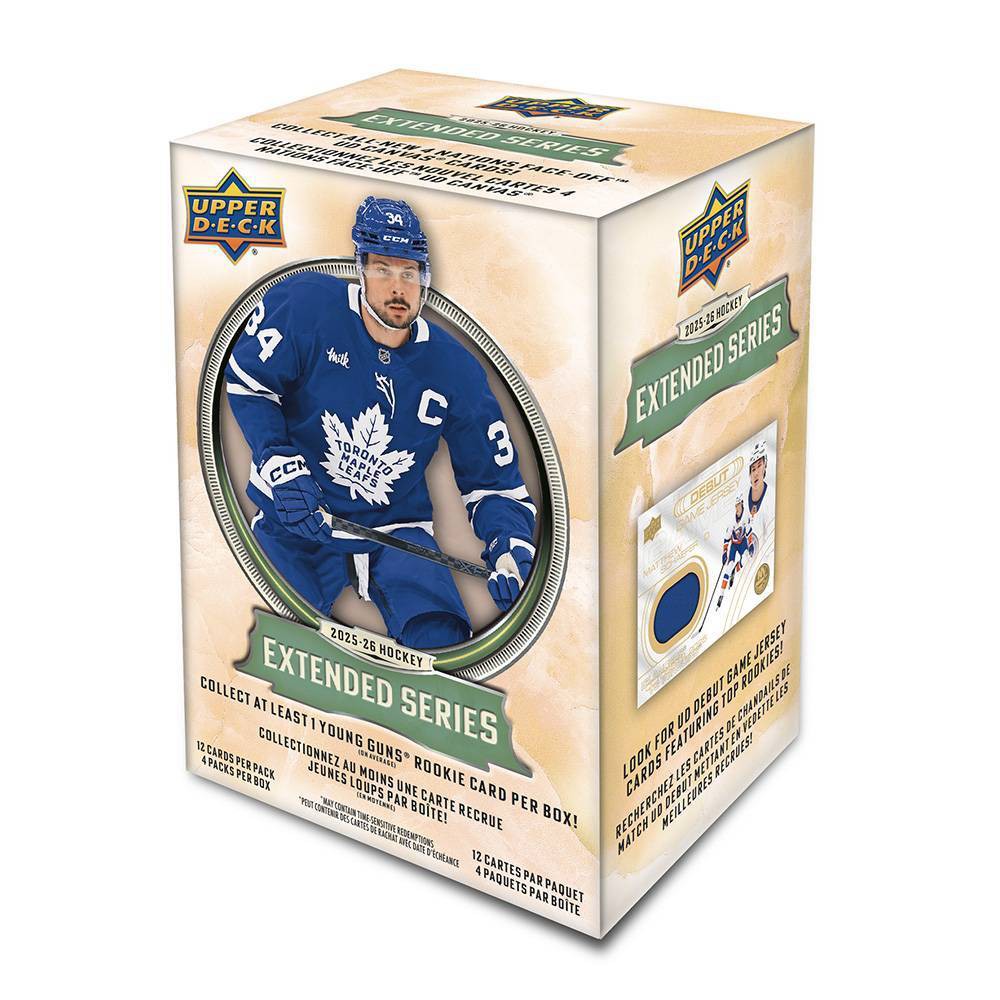 2025-26 Upper Deck NHL Extended Series Hockey Trading Card Blaster Box