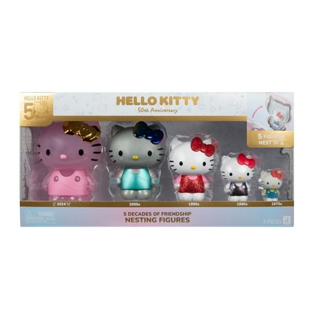 Hello Kitty and Friends 50th Anniversary Nesting Figures 5-Pack