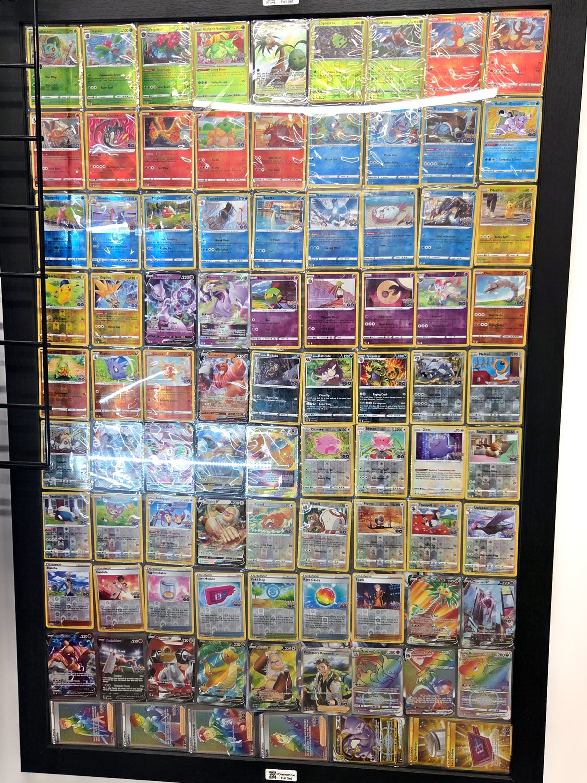 Pokemon- Pokemon Go Full Set with Promos Holos non holos. Framed