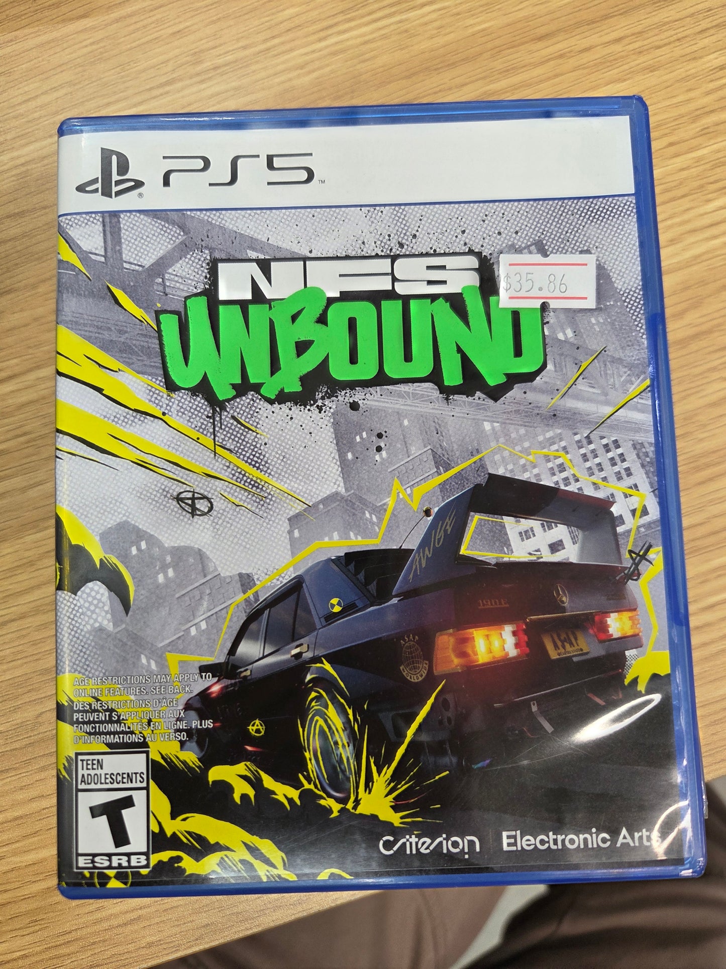 Need For Speed: Unbound Playstation 5 LOOSE CIB