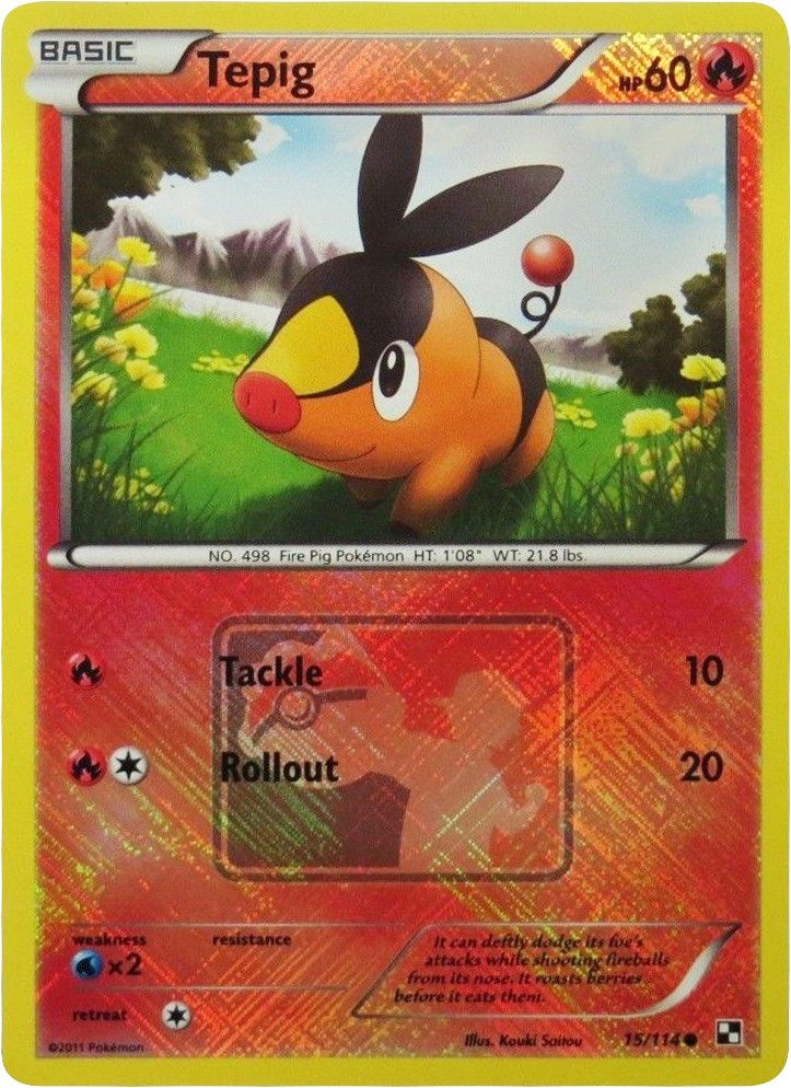 Tepig - 15/114 (League Promo)