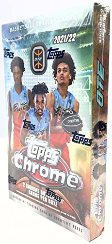 Topps 2021-22 Chrome OTE Basketball Trading Card HOBBY Box (18 Packs)