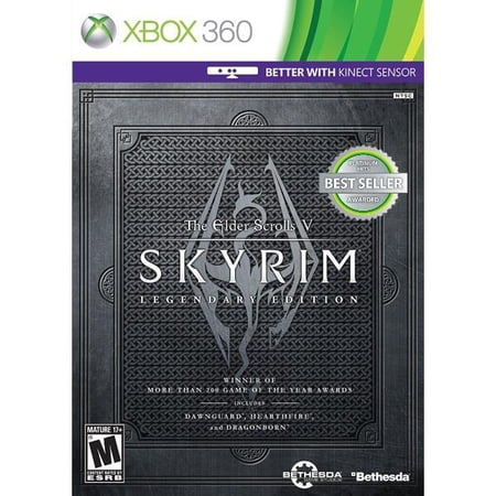 SKYRIM LEGENDARY XB360 used tested.