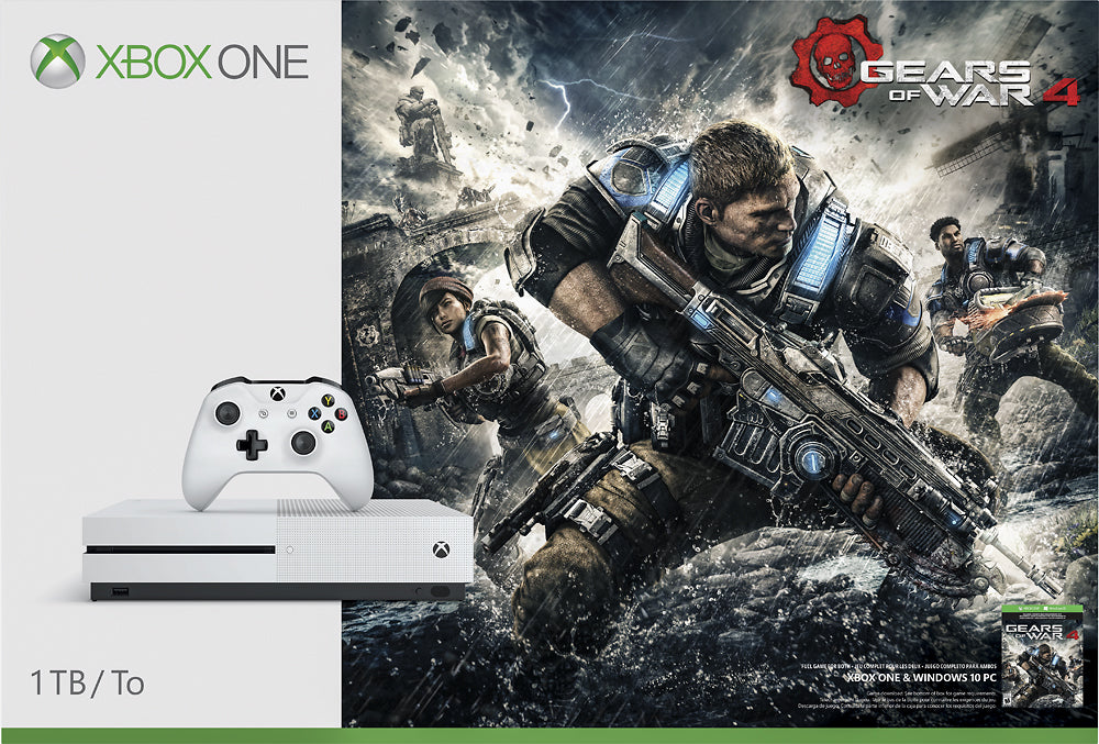 Xbox One S Gears of War 4-1 TB Bundle- Console set new.
