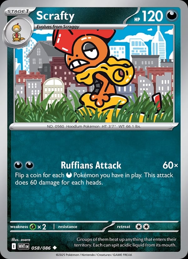 Scrafty (Poke Ball Pattern)