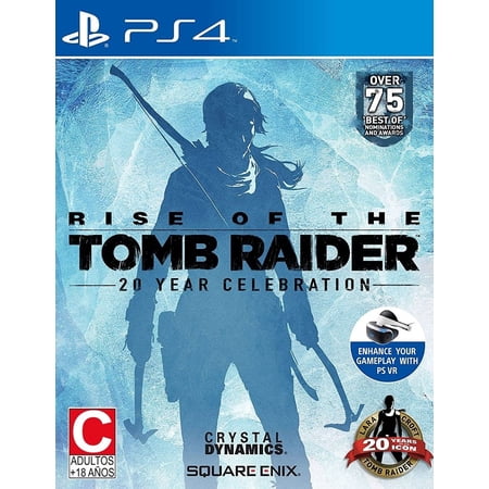 Rise of the Tomb Raider Standard Edition Physical Video Games - PlayStation 4