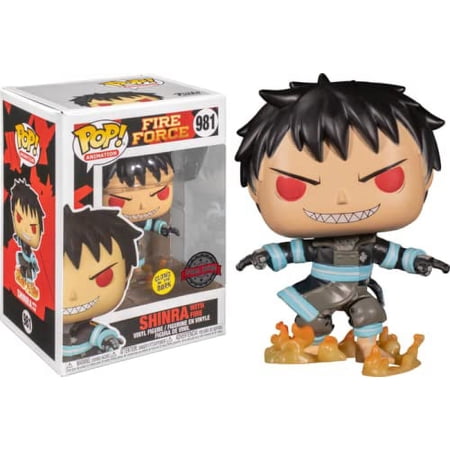 Funko POP! Animation Fire Force Shinra Vinyl Figure special edition. Glow in the dark