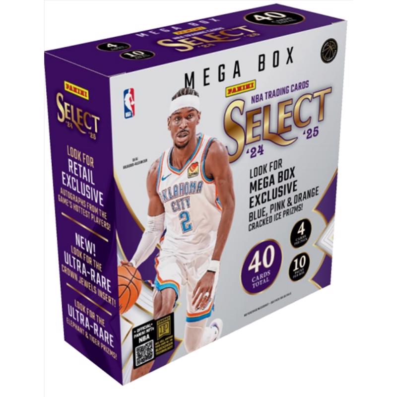 9112941 Select NBA Basketball Mega Box Trading Cards, Multi Color
