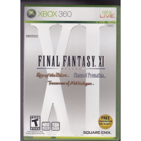 Final Fantasy XI: Chains of Promathia  Rise Of The Zilart  Treasures of Aht Urhgan - Xbox 360 USED AND TESTED