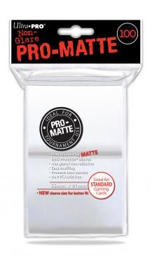 DP: PRO Matte WH (100) Standard Deck Protectors White by Ultra
