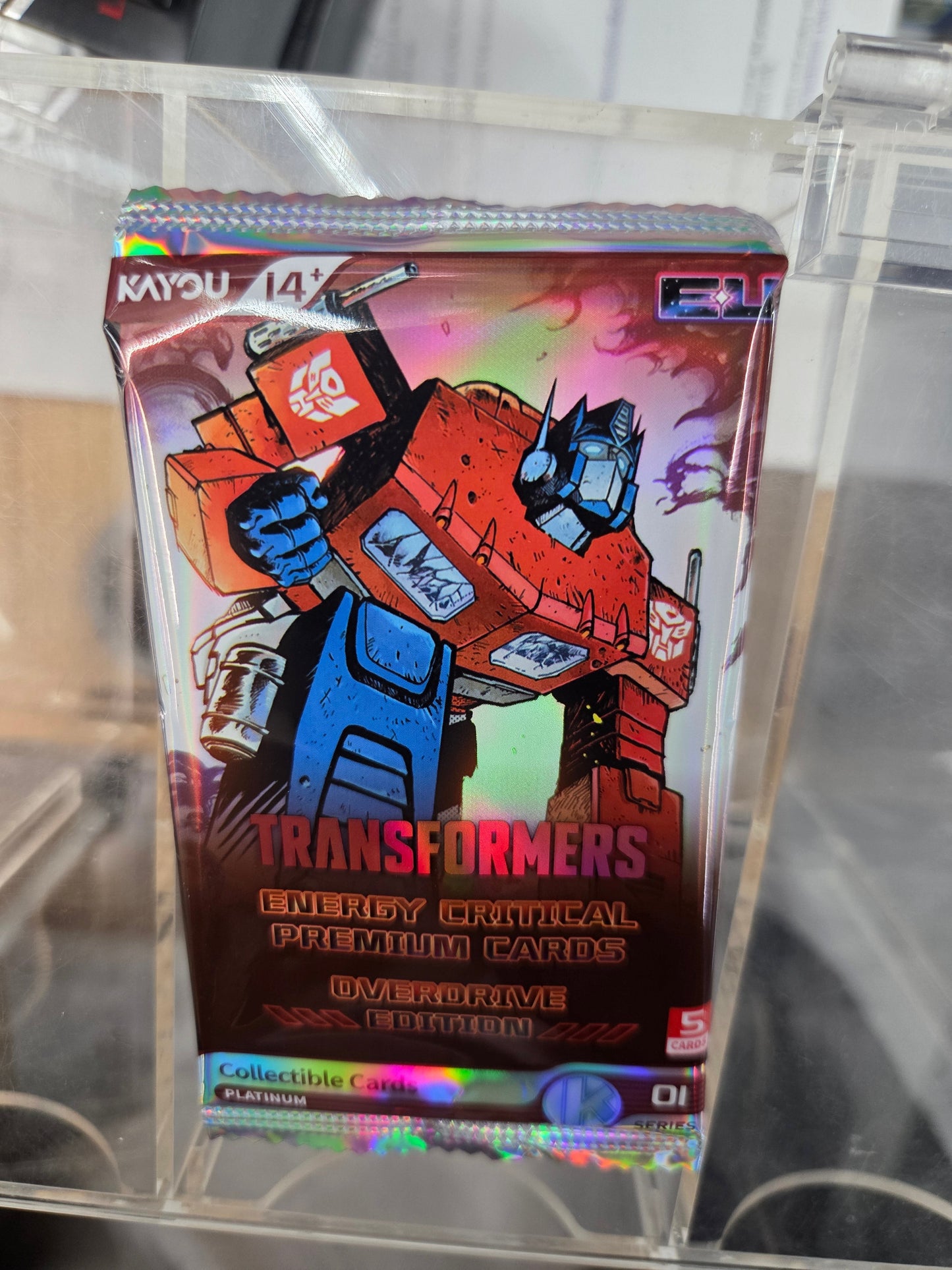 Transformers Single card sealed overdrive Series 01.