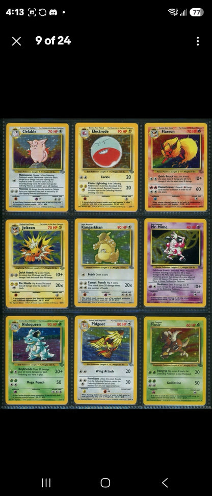 Pokemon Master Set 100% Complete Base Set 102/102 Jungle 64/64 Fossil 62/62