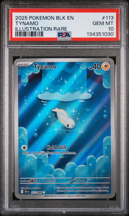 2025 POKEMON BLK EN-BLACK BOLT #113 TYNAMO ILLUSTRATION RARE