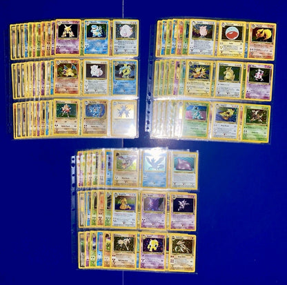 Pokemon Master Set 100% Complete Base Set 102/102 Jungle 64/64 Fossil 62/62