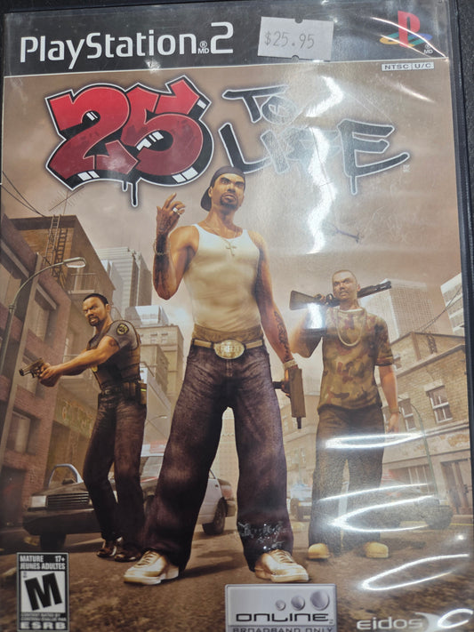 Playstation2 : 25 To Life Videogames USED