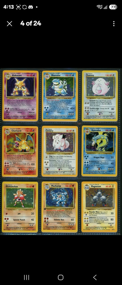 Pokemon Master Set 100% Complete Base Set 102/102 Jungle 64/64 Fossil 62/62