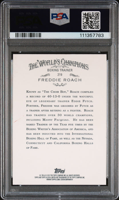 2013 TOPPS ALLEN & GINTER #219 FREDDIE ROACH ALLEN & GINTER PSA 10 GRADED