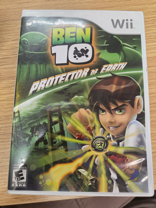 BEN 10 PROTECTOR OF EARTH NINTENDO WII COMPLETE D3PUBLISHER CARTOON NETWORK 2007 LOOSE CIB