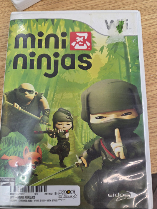 Mini Ninjas - Nintendo Wii LOOSE CIB, USED.