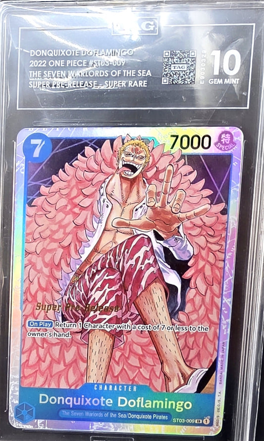 ONE PIECE- Doflamingo St03-009 GRADED TAG 10