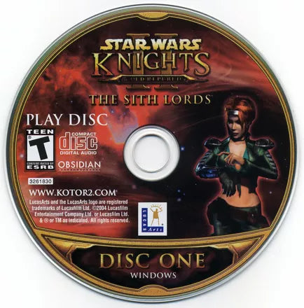 Star wars Knights 11 the Sith Lords Windows Disc one. Loose tested working