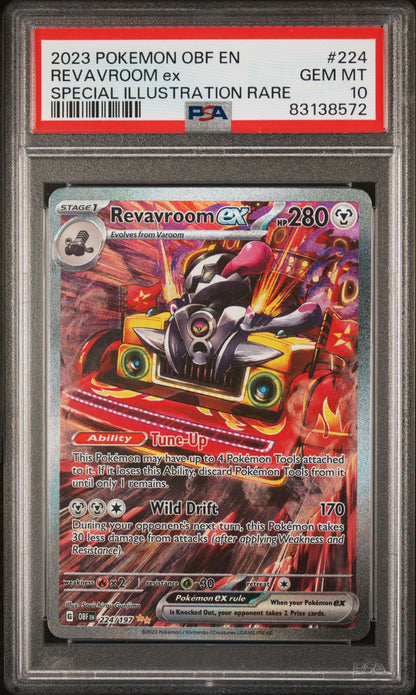 2023 POKEMON OBF EN-OBSIDIAN FLAMES #224 REVAVROOM ex SPECIAL ILLUSTRATION RARE