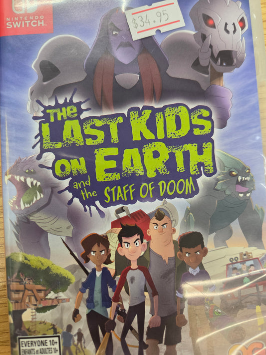 The Last Kids on Earth and the Staff of Doom  Nintendo Switch LOOSE CIB