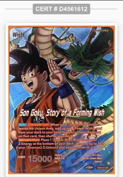 Son Goku: Expansion Rare #EX24-01 Graded Tag 9 MINT