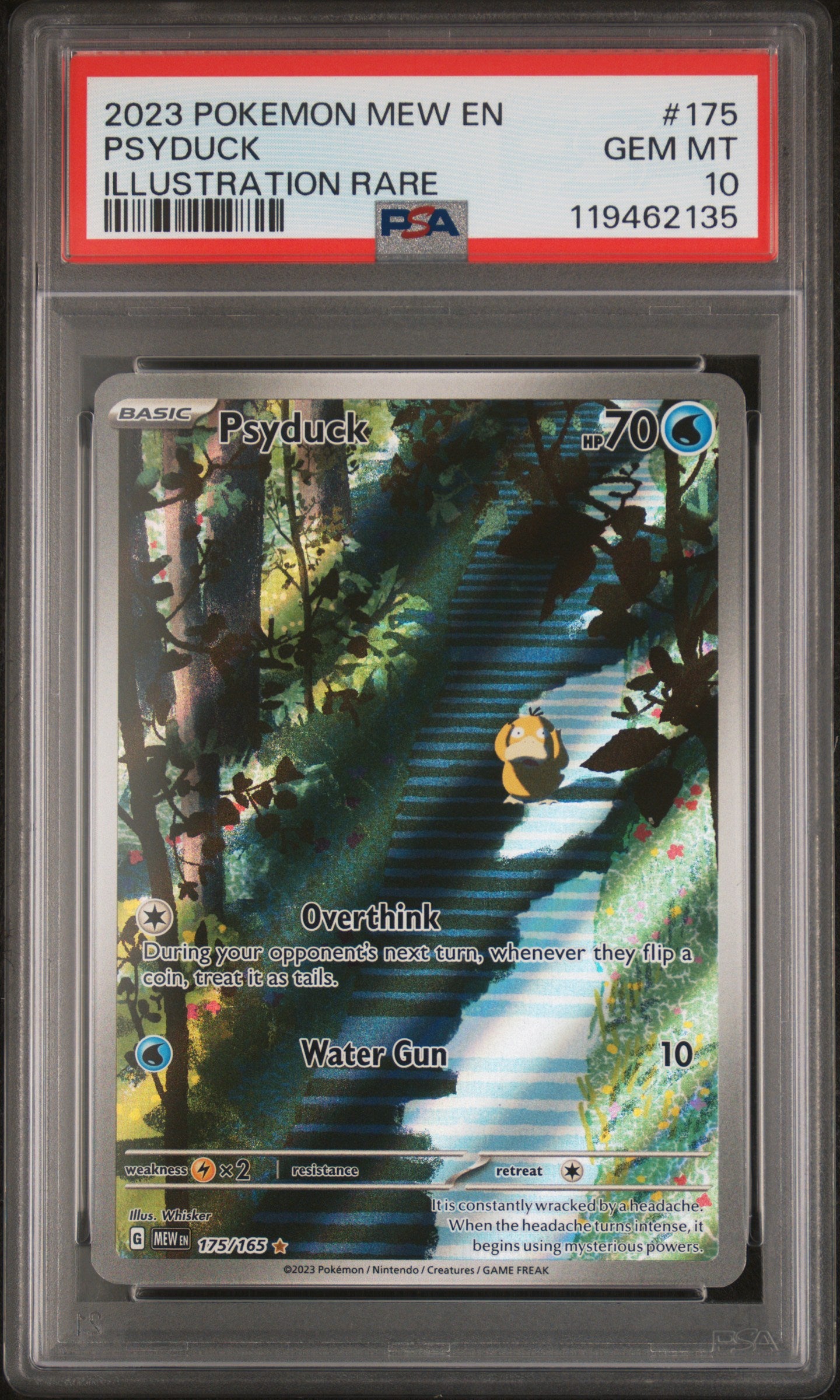 POKEMON MEW EN-151 #175 PSYDUCK ILLUSTRATION RARE- GRADED PSA 10