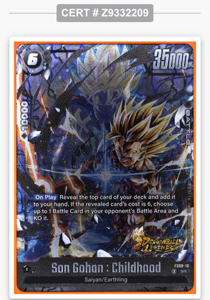 Son Gohan: Fusion World- Childhood- Alt Art Graded Tag 9 MINT