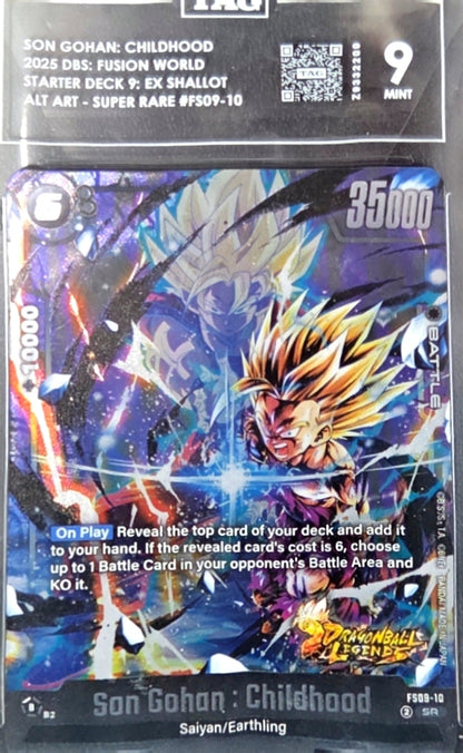 Son Gohan: Fusion World- Childhood- Alt Art Graded Tag 9 MINT