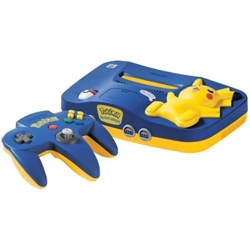 NINTENDO N64- Pikachu Edition Blue and Yellow. Loose tested working.