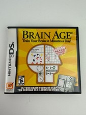 Brain Age Nintendo DS Video Game Nintendo - Authentic Cart Only - Tested cib