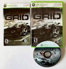 Xbox 360 : Grid Video game CASE DAMAGE CIB COMPLETE