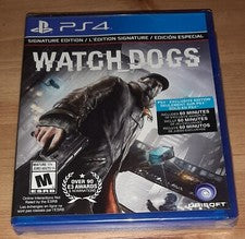 Watch Dogs: Signature Edition (PlayStation 4 / PS4) Brand New with Torn Seal