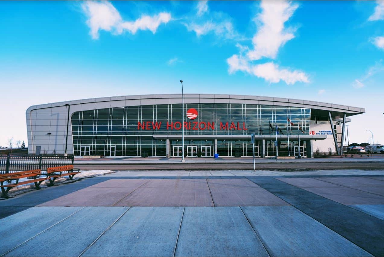 Exterior of New Horizon Mall in Balzac, Alberta